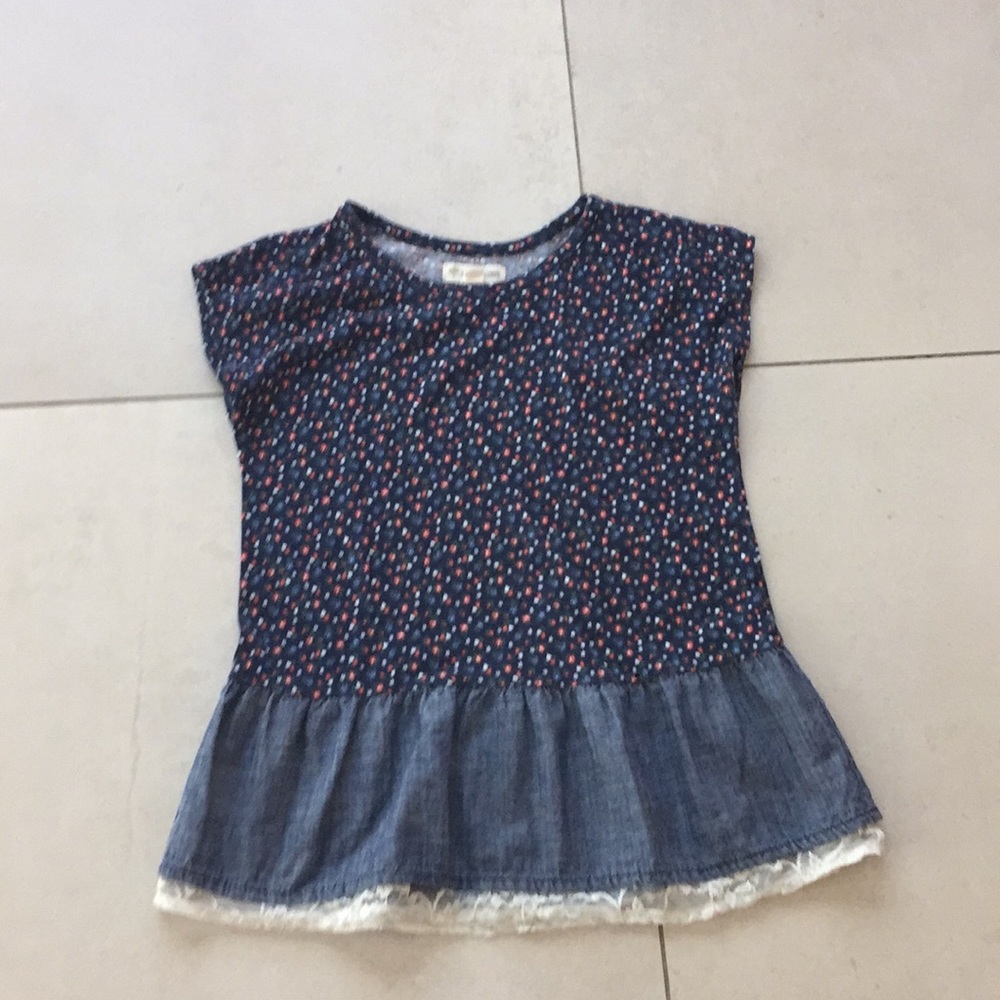 Flower and lace top